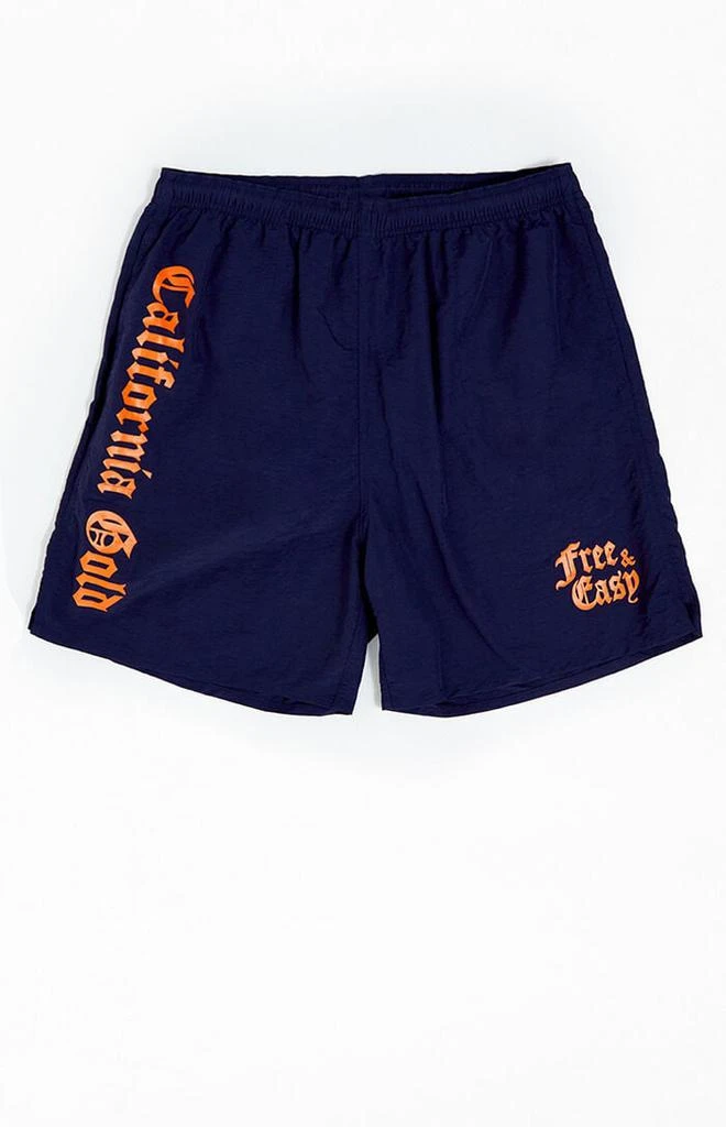 Free 
Easy Cali Gold 6.5" Swim Trunks 1