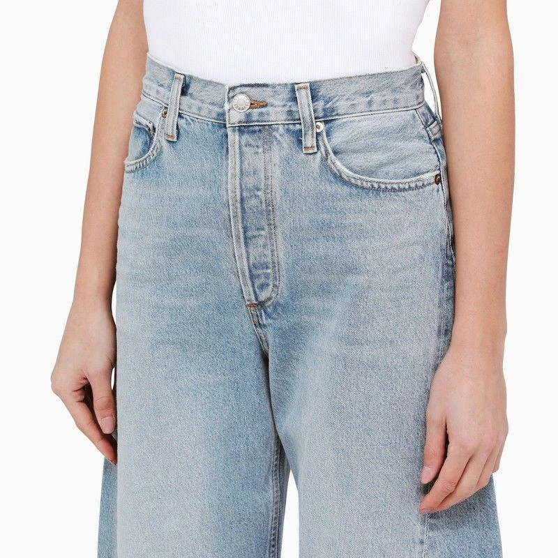 AGOLDE LIGHT BLUE DENIM BALLOON JEANS 5