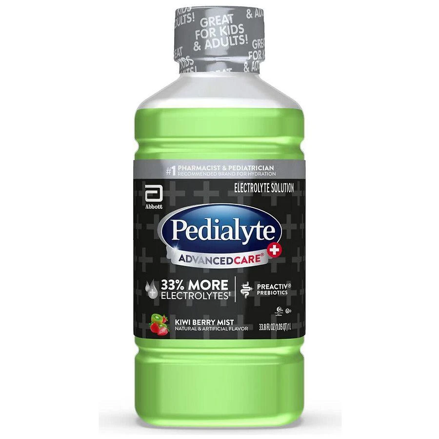 Pedialyte Electrolyte Solution Kiwi Berry Mist, Liter 1