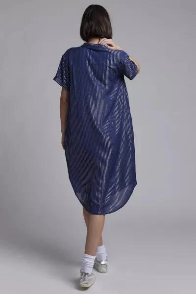 WILDFANG WILDFANG Empower Pinstripe Shirt Dress 5