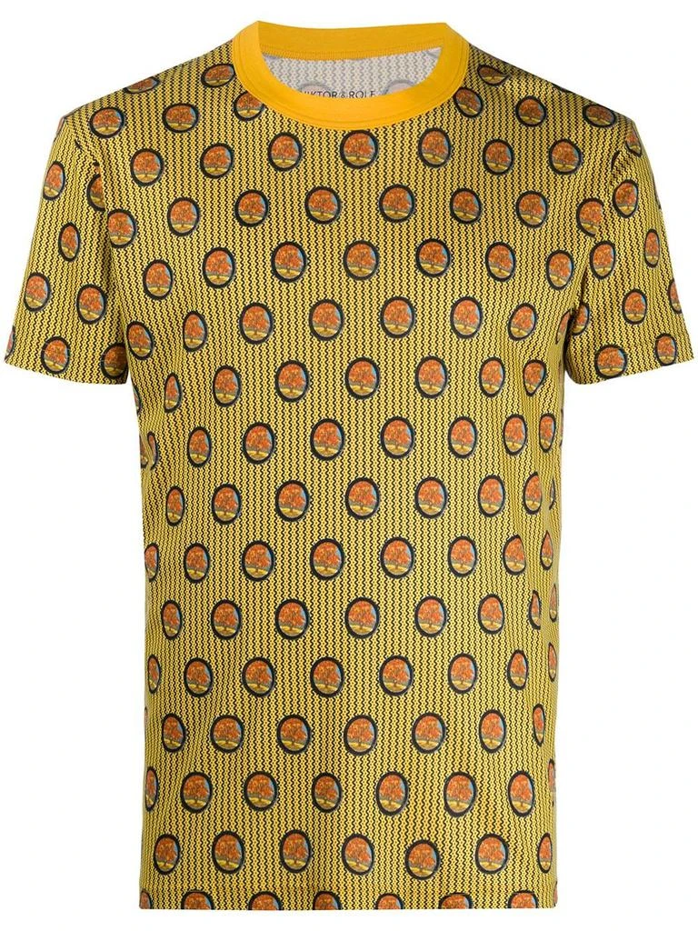 Viktor & Rolf x Calida tree-print pyjama top - men -  -  - Yellow 1