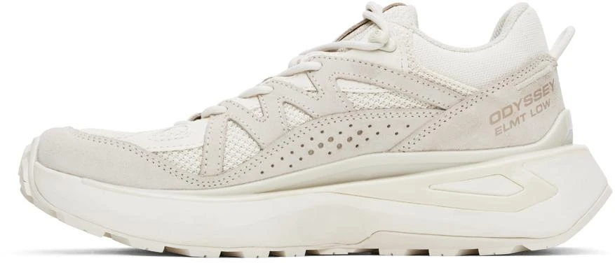 Salomon Off-White & Beige Odyssey ELMT Low Sneakers 3
