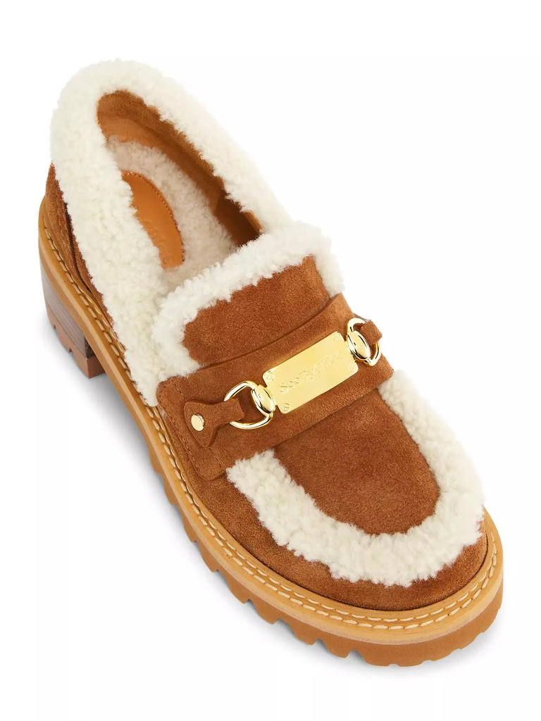 See by Chloé Juliet Leather & Shearling Loafers 4