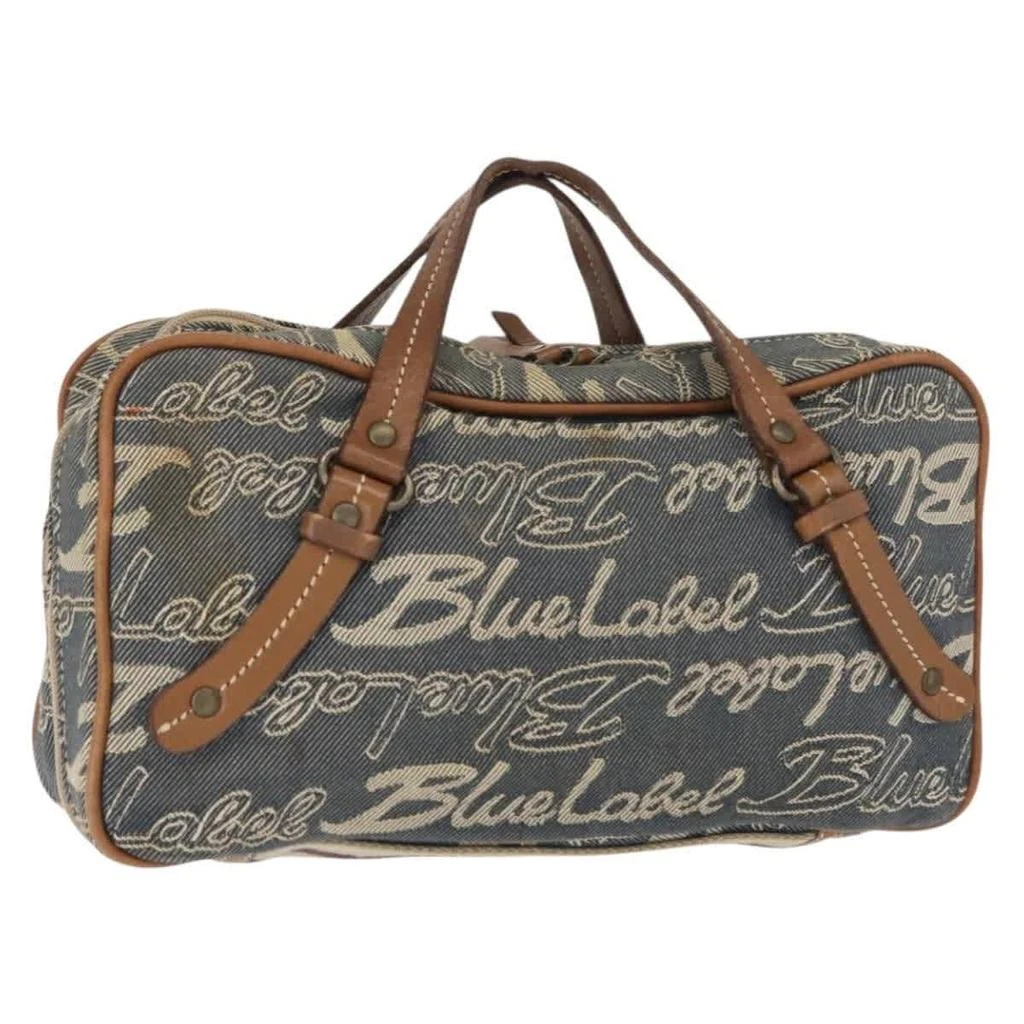 Burberry Label Handbag  _Jeans Travel Bag Bag (Pre-Owned)