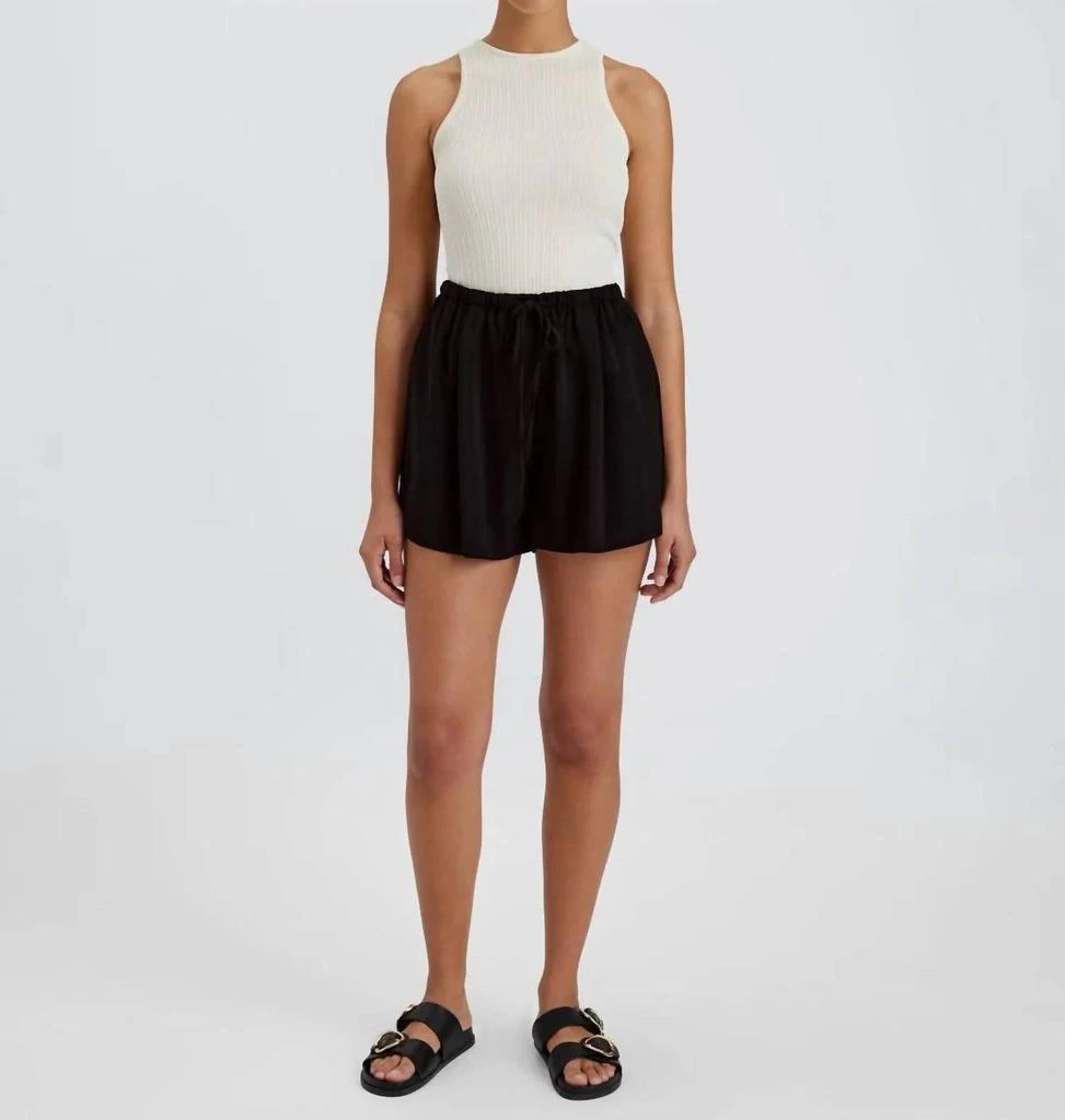 Solid & Striped Rois Short Noir With Ties In Black 1