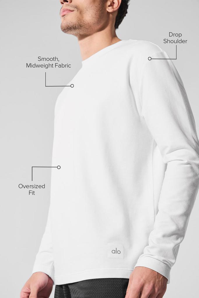 Alo Double Take Long Sleeve Crew - Bone