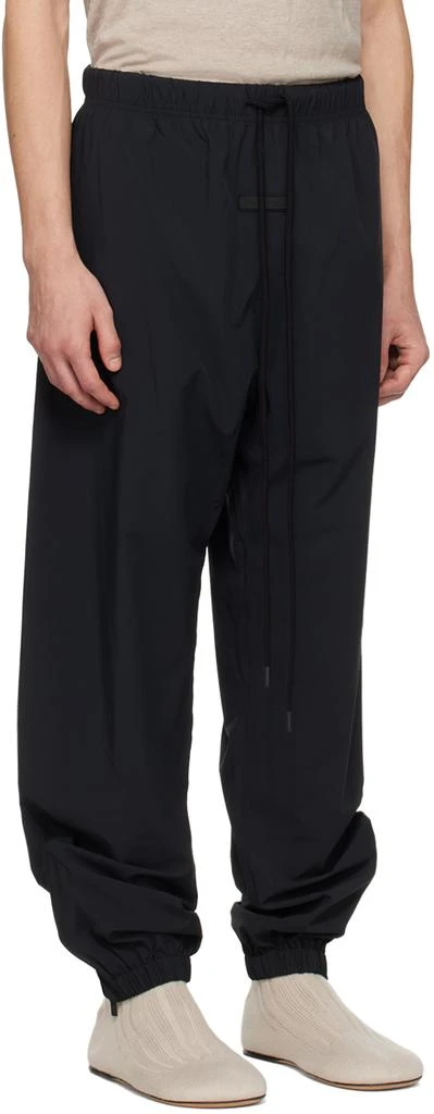Essentials Black Drawstring Track Pants 2
