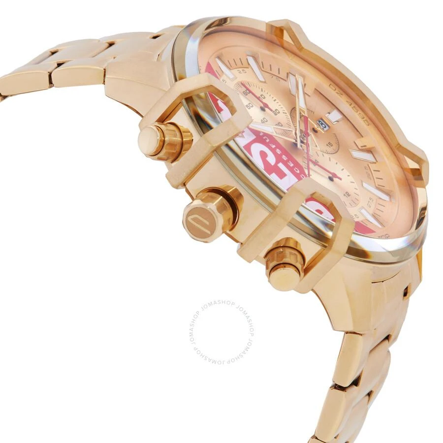 Diesel Griffed Chronograph Quartz Gold Dial Men's Watch DZ4595 2