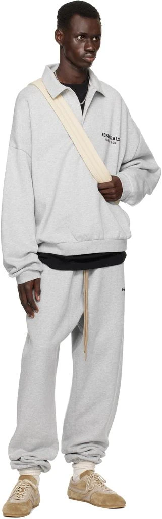 Essentials Gray Fleece Essential Sweatpants 5