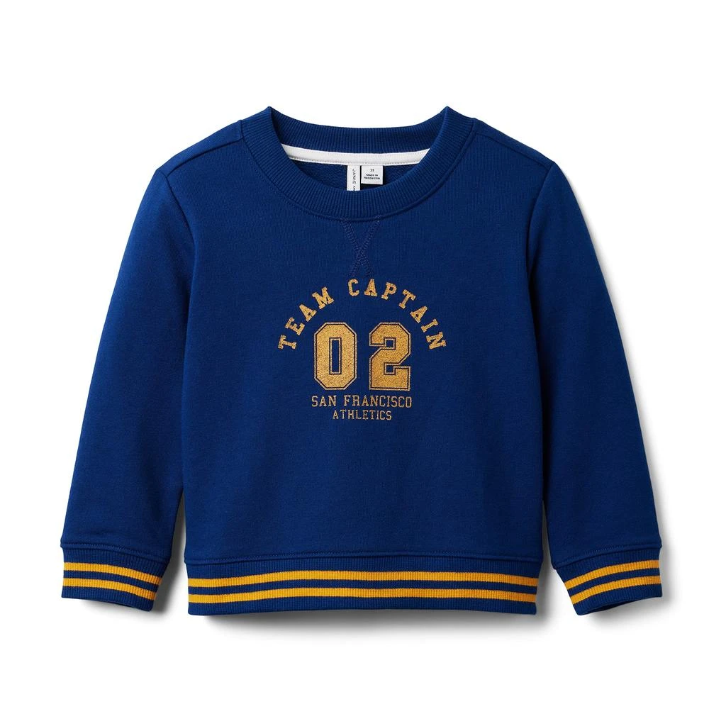 Janie and Jack Captain Varsity Sweatshirt (Toddler/Little Kids/Big Kids) 1