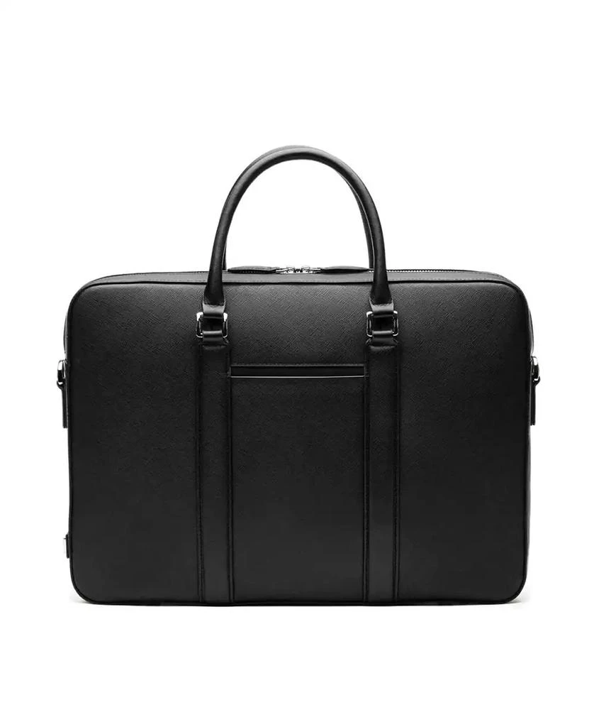 MAVERICK & CO. Men's Manhattan Monochrome Leather Briefcase 1