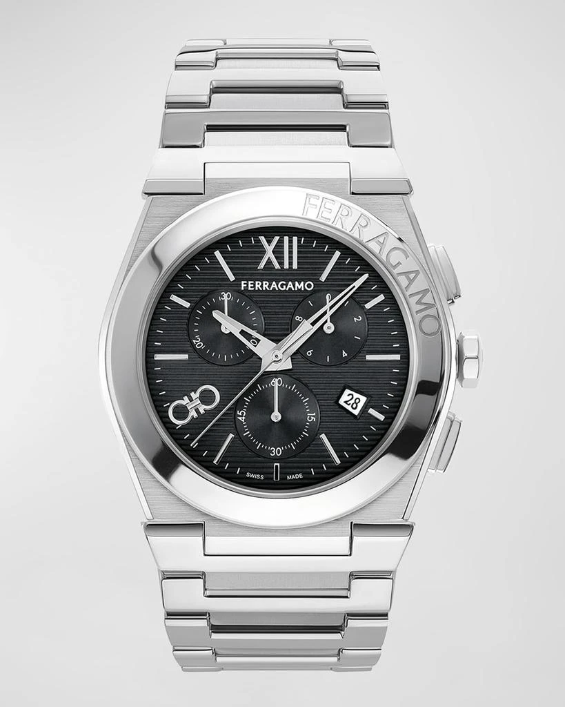 Salvatore Ferragamo Men's Vega Chrono Bracelet Watch, 42mm 1