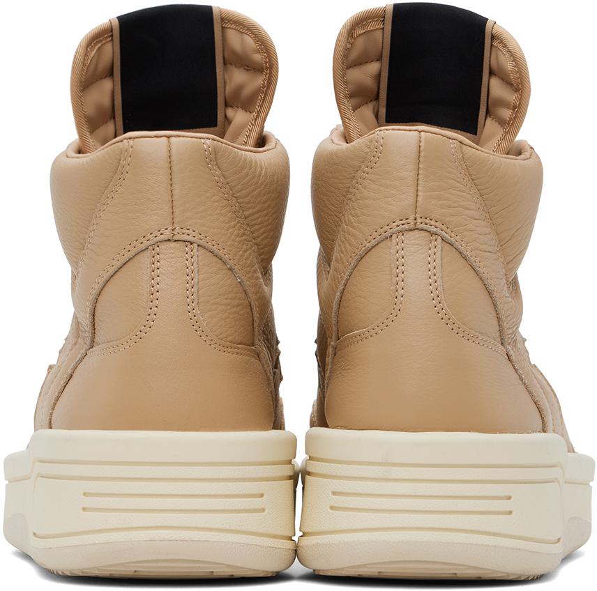 Rick Owens Tan Converse Edition TURBOWPN Mid Sneakers