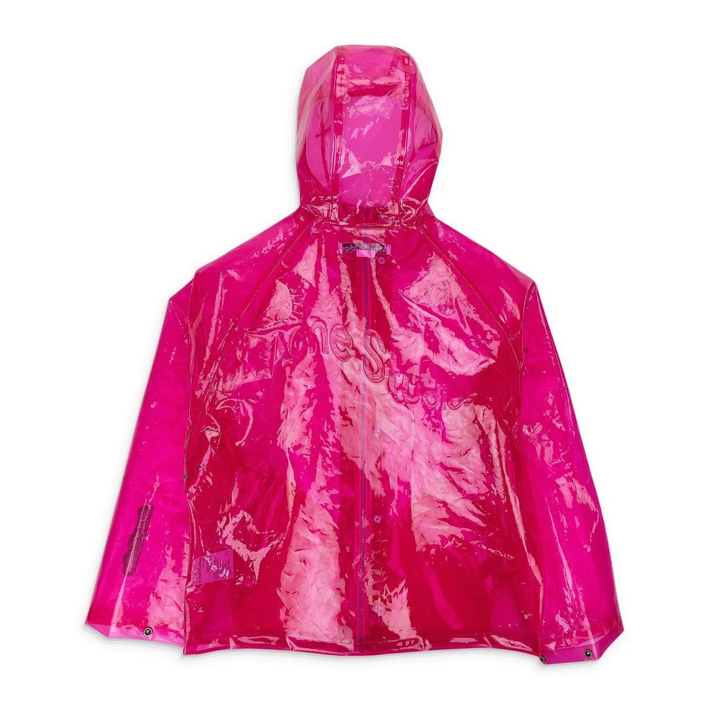 Acne Studios PINK HOODED TRANSPARENT RAINCOAT 2