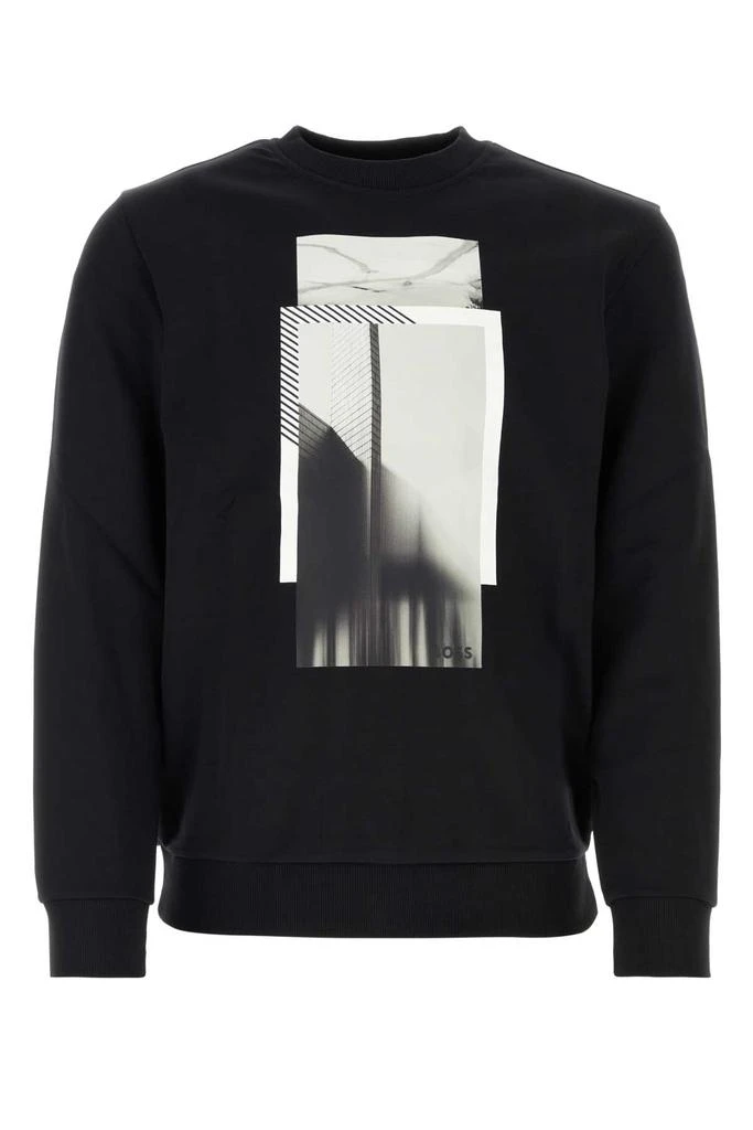 Hugo Boss Black Stretch Cotton Sweatshirt 1