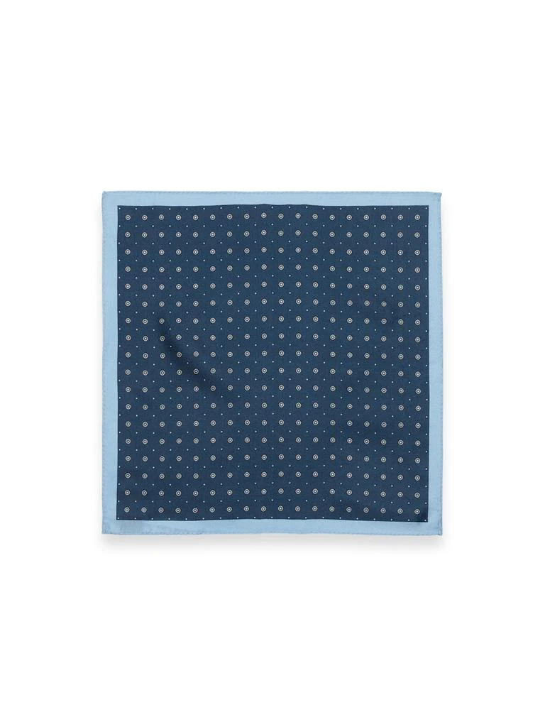 Paul Fredrick Medallion Silk Pocket Square 2