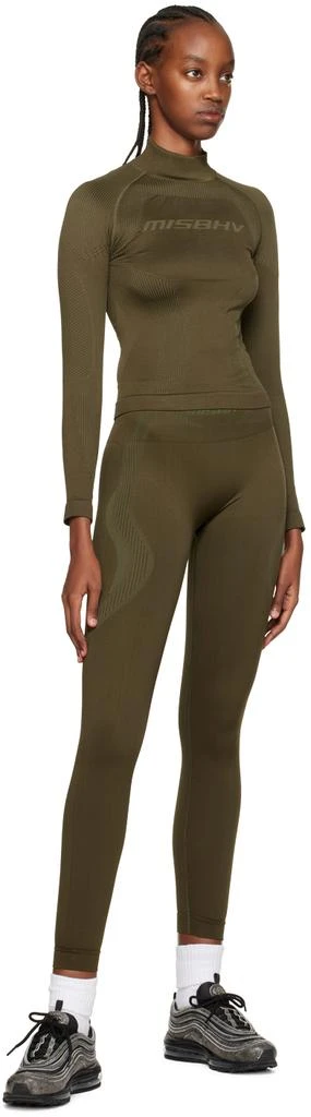 Misbhv Khaki Long Sleeve Sport Top 4