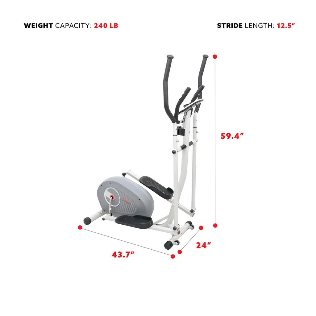 Sunny Health & Fitness Magnetic Elliptical Trainer 5