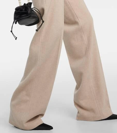 Magda Butrym Mid-rise cashmere wide-leg pants 5