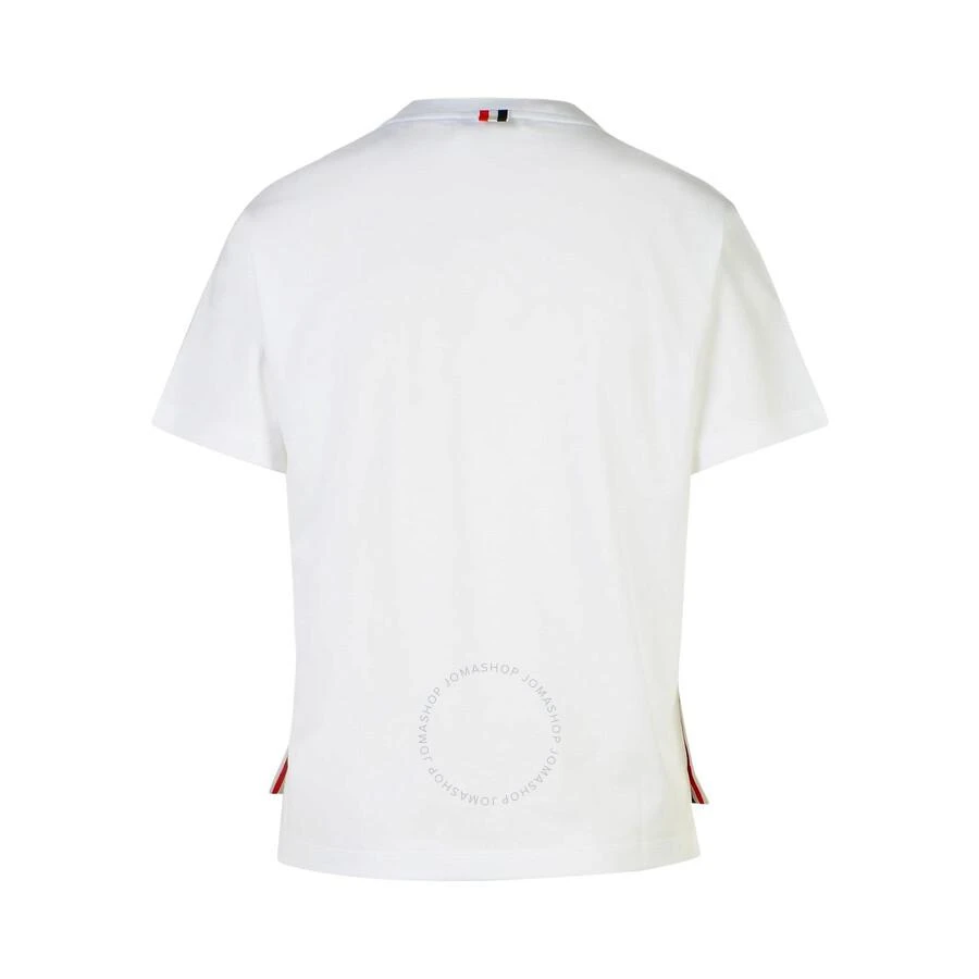 Thom Browne White Boxy Cotton Jersey Pocket T-Shirt 3