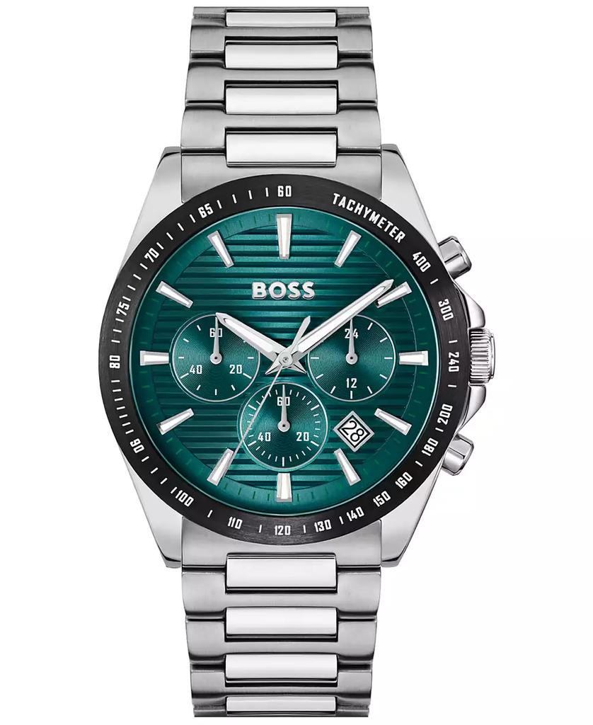 American Exchange Men's Black Metal Alloy Bracelet Watch