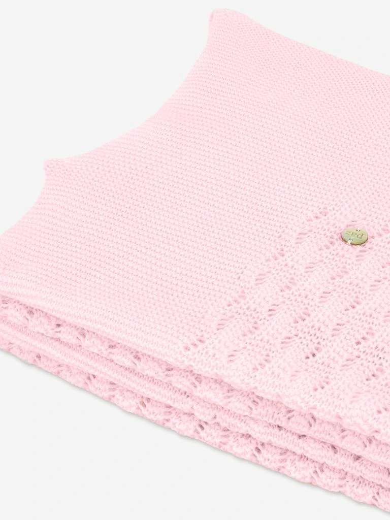 Paz Rodriguez Baby Girls Cotton Knit Blanket in Pink (106cm) 4