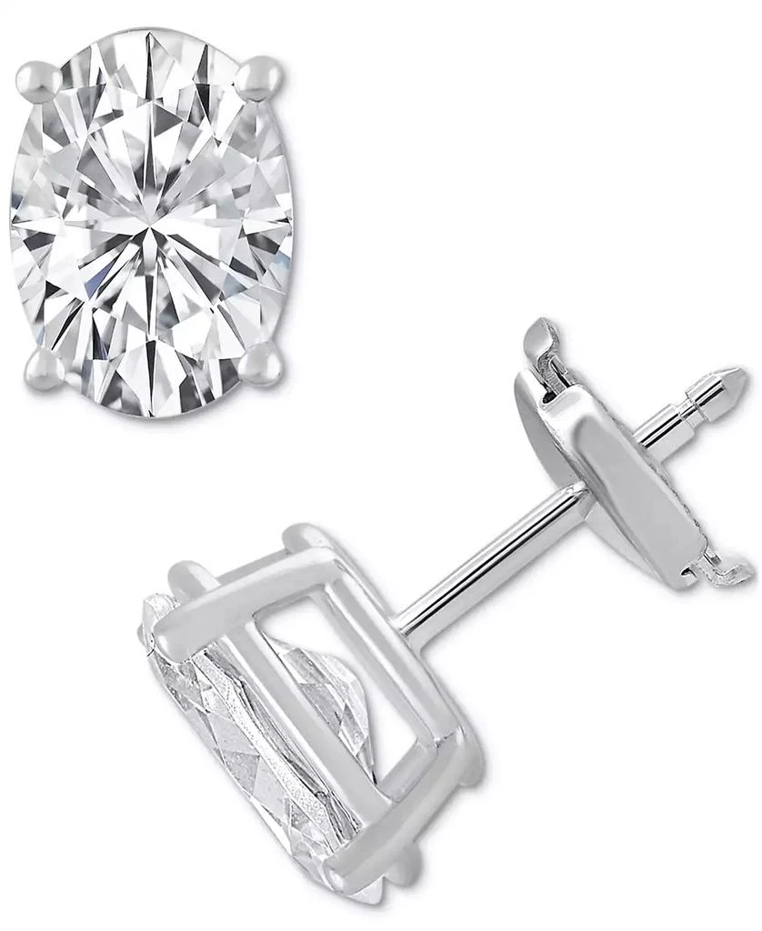 Badgley Mischka Certified Lab Grown Diamond Oval Stud Earrings (3 ct. t.w.) in 14k Gold 1