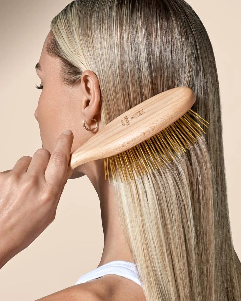 SNOW FOX Gua Sha Hair and Scalp Brush Premium Wooden Edition 2