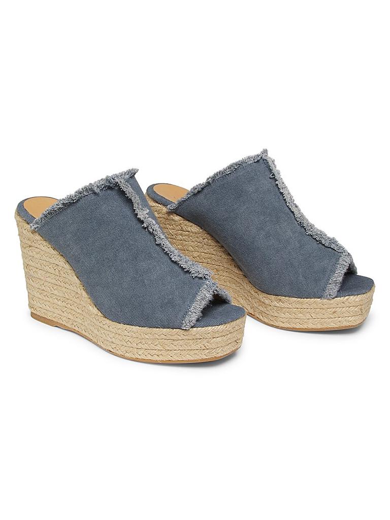 CASTAÑER Fatima 95MM Canvas Wedge Espadrilles
