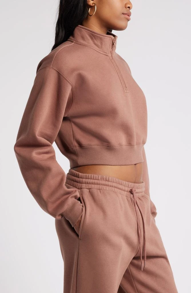 BP. Quarter Zip Fleece Detail Sweatshirt 4