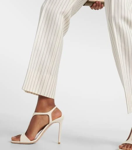 Tom Ford Wallis striped wool and silk-blend straight pants 5