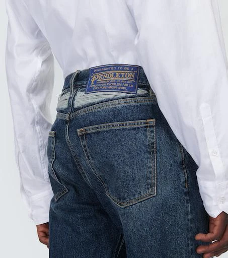 MAISON MARGIELA x Pendleton distressed straight jeans 5