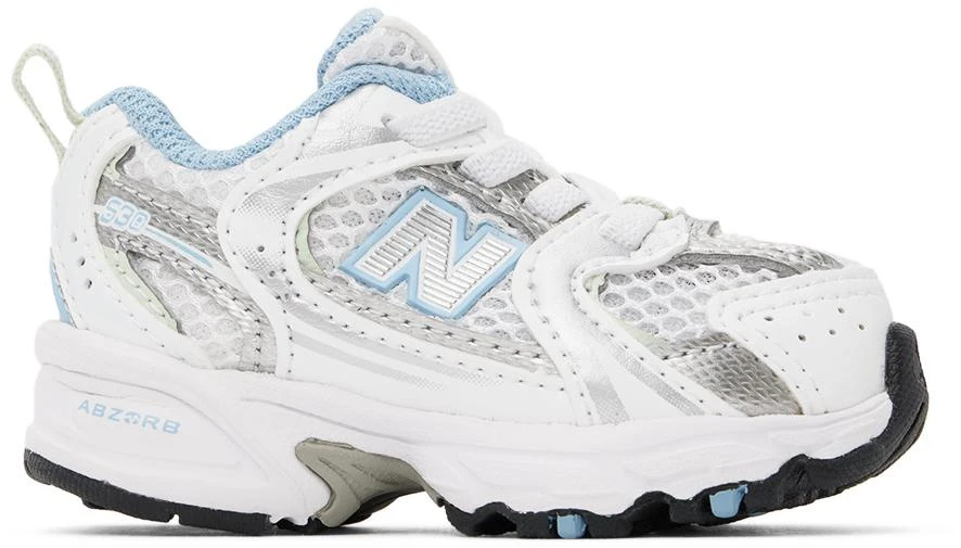 New Balance Baby White 530 Bungee Sneakers