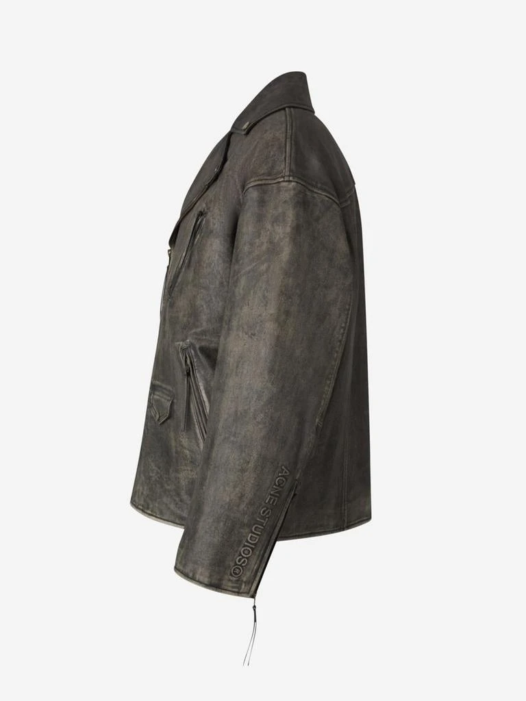 Acne Studios Acne Studios Oversize Leather Jacket 2
