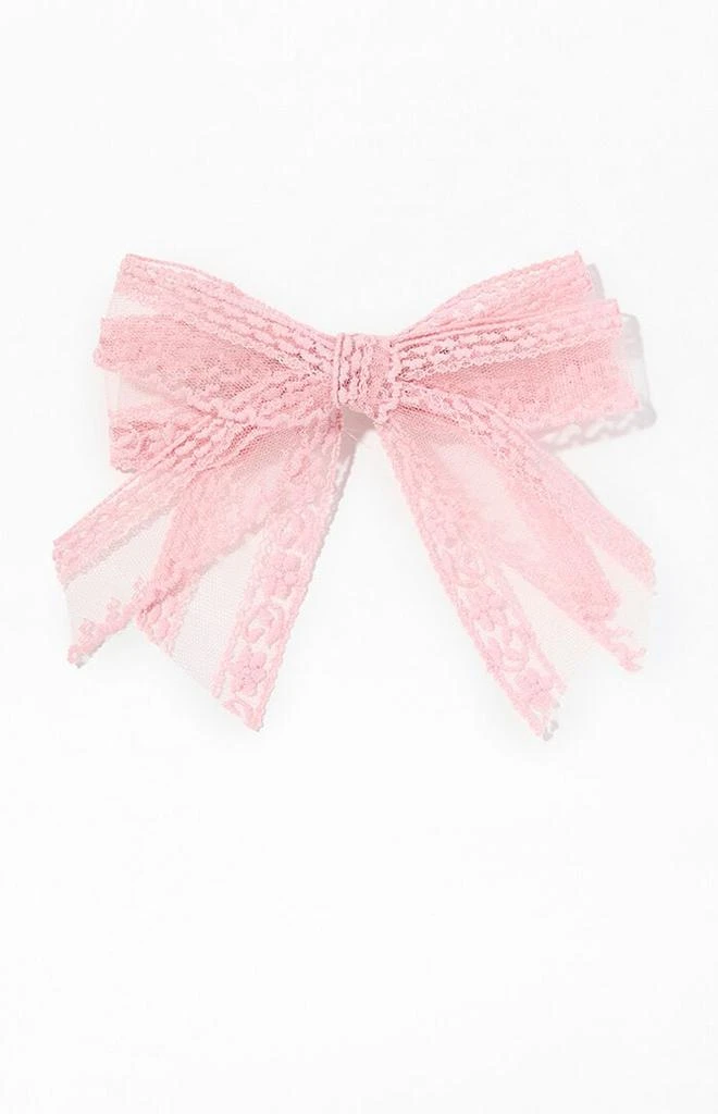 LA Hearts Ellie Lace Bow Hair Clip 1