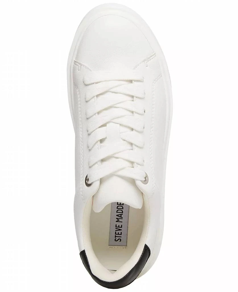 Steve Madden Women's Charlie Sneaker In White 4