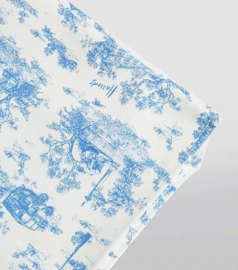 Harrods Medium Toile Shopper Bag 7