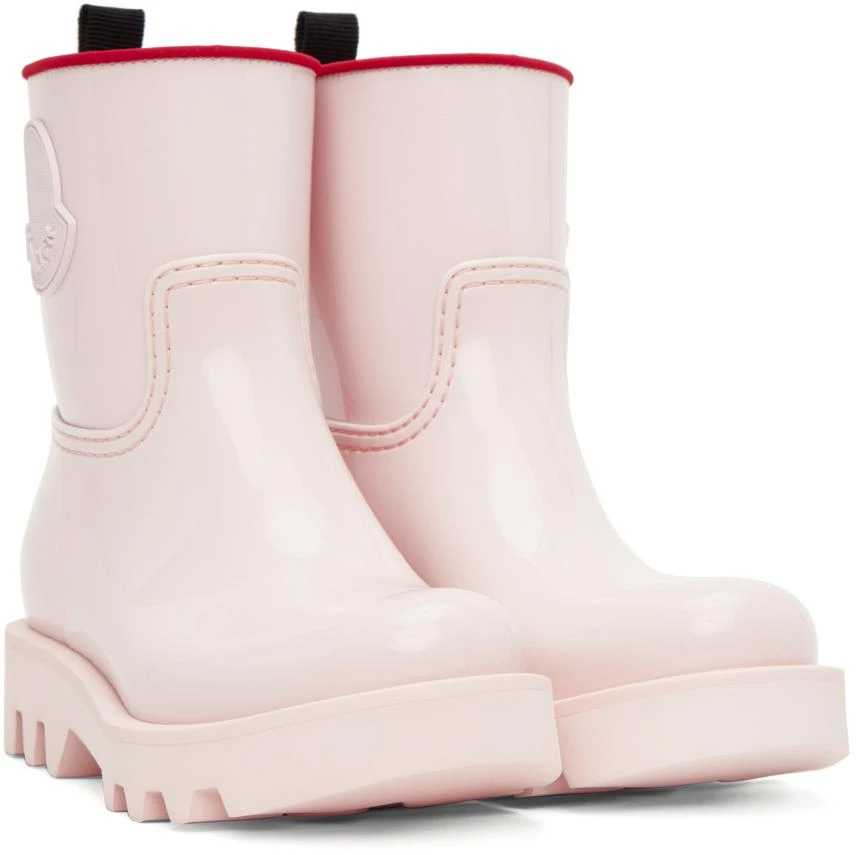 Moncler Pink Ginette Rain Boots 4