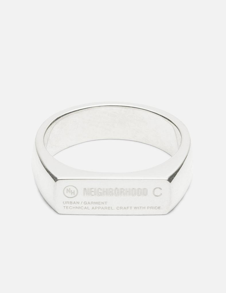 NEIGHBORHOOD Silver Signet Ring