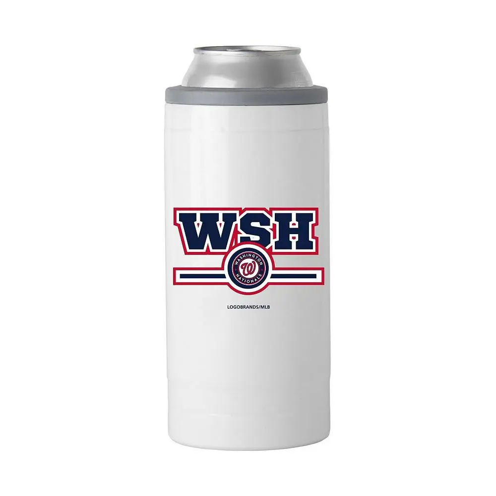 Logo Brands Washington Nationals 12 Oz Letterman Slim Can Cooler
