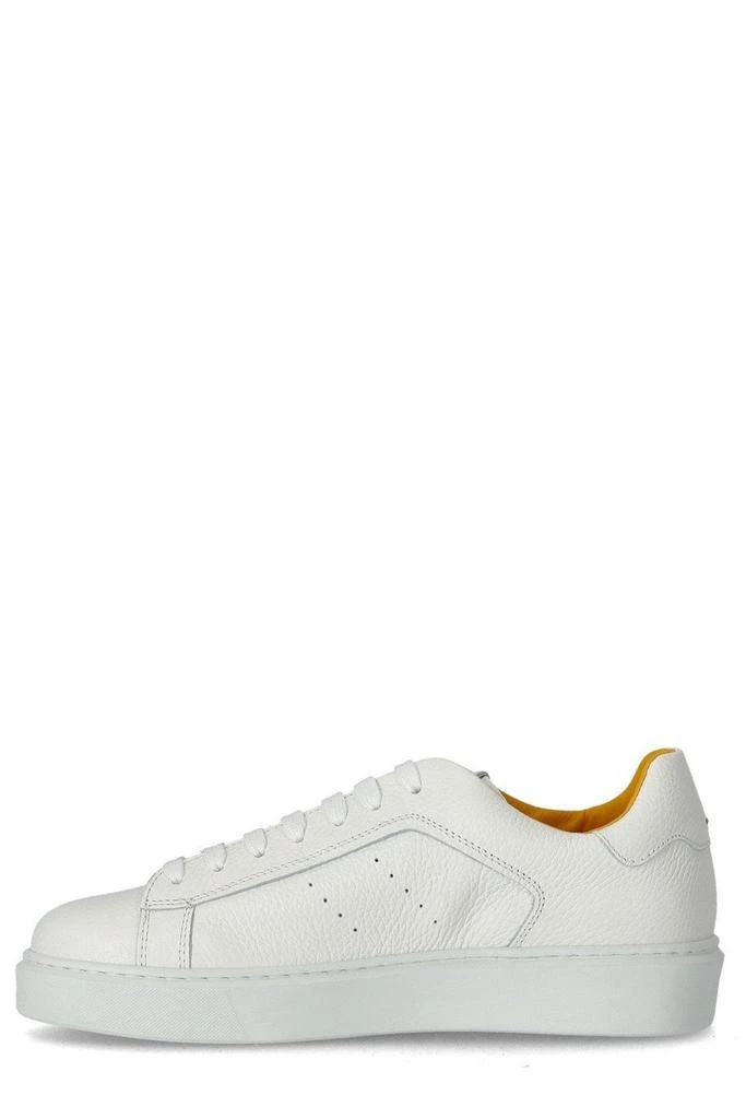 DOUCAL'S Doucal's Logo-Debossed Round-Toe Sneakers 2