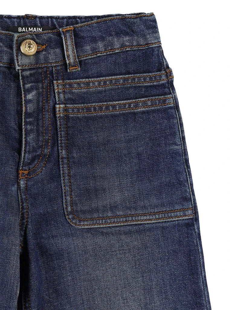 BALMAIN Organic Cotton Denim Jeans 1