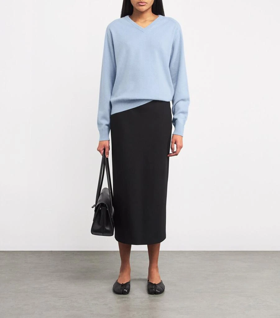 Carven Cashmere V-Neck Sweater 2