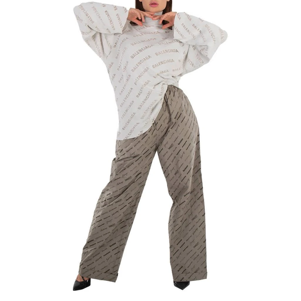 Ladies Light Grey Debossed-Logo Jumper, Brand Size (Small) – On