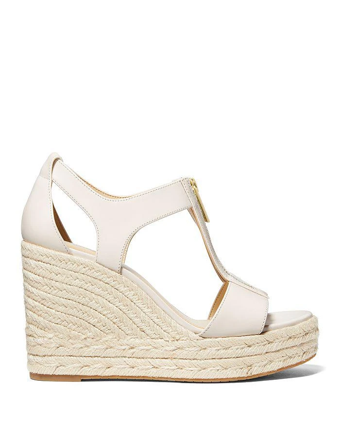 Michael Kors Women's Berkley Front Zip Espadrille Wedge Heel Platform Sandals 2