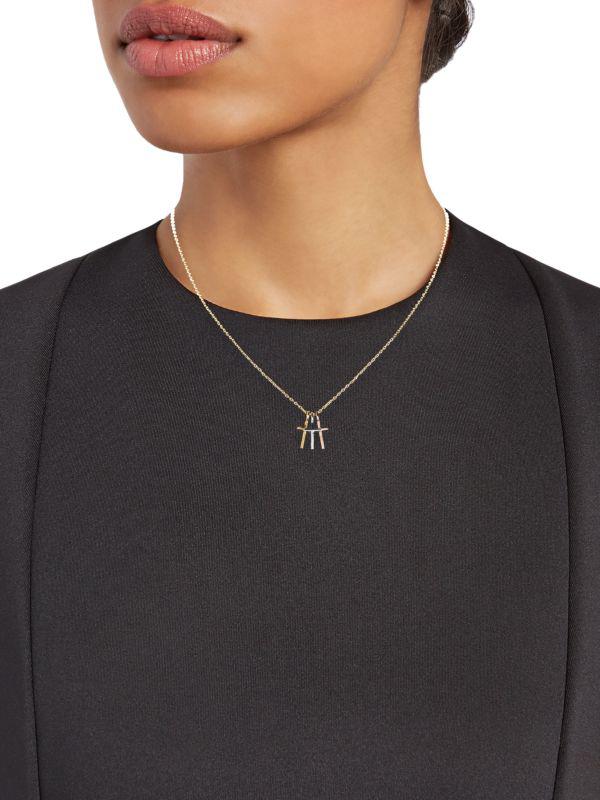 8 OTHER REASONS Tri Tone Plated Cross Pendant Necklace