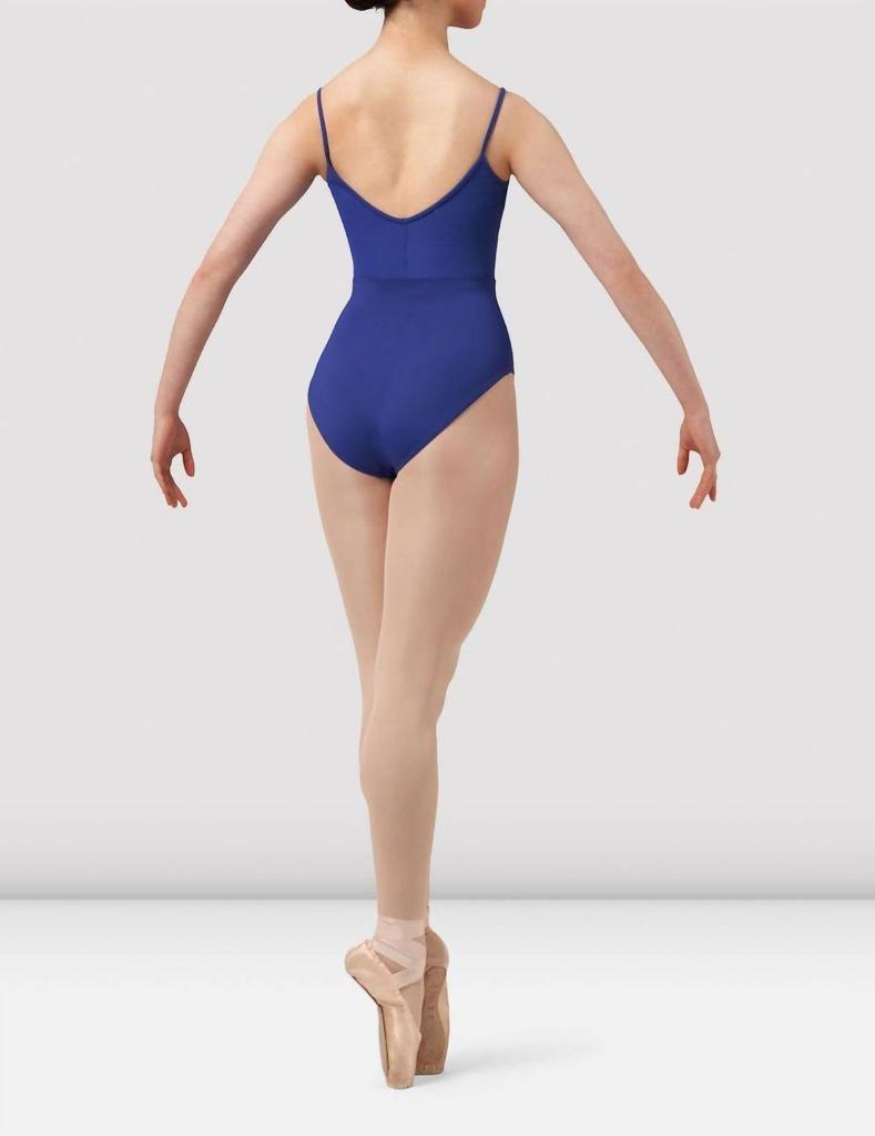 Bloch Mirella Chevron Camisole Leotard In Marine Blue