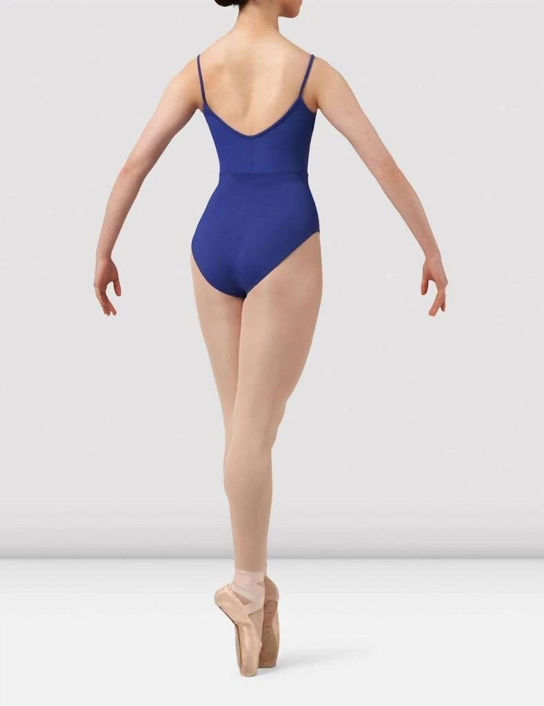 Bloch Mirella Chevron Camisole Leotard In Marine Blue 2