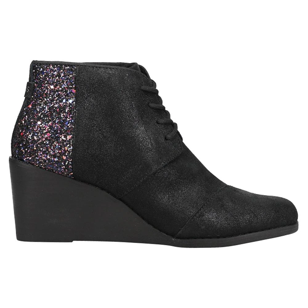 TOMS Hyde Glitter Round Toe Wedge Boots 1