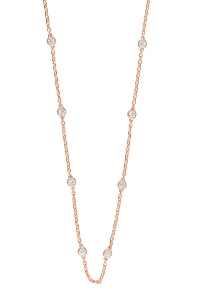 Badgley Mischka Lab Created Diamond Station Chain Necklace - 0.70ctw 3
